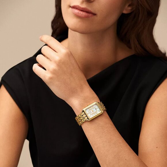 Fossil Raquel Three-Hand Date Gold-Tone Stainless Steel Watch - Picture 5 of 6